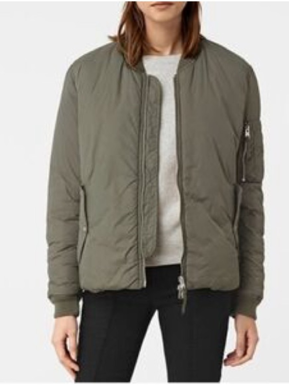 All SAINTS Green Bomber Jacket, Size S - Picture 1 of 13